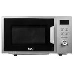 SIA FDM21SI 20L Silver Microwave, Digital Display, 700W, 8 Auto-Functions 5 Power Levels 245mm Turntable, 2 Years Parts and Labour Guarantee