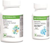 HERBALIFE Multivitamin Mineral and Herbal Tablets & Calcium Tablets (Pack of 215 g)