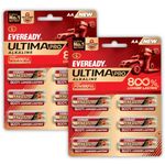 Eveready Ultima Pro Alkaline AA Battery | Pack of 12 | 1.5 Volt | 800% Long Lasting |Highly Durable & Leak Proof | Alkaline AA Battery for Household and Office Devices