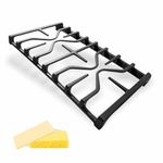 zcafmf WB31X27151 & WB31X24736 Cast Iron Stove Grate Set, Premium Replacement for GE Gas Range Models, Ideal for Surface Burner Side Grate and Gas Cooktop Parts, Durable Cast Iron Construction -1 Pack