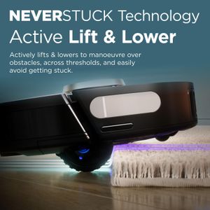 Shark PowerDetect Robot Vacuum – Black, Smart Sensor Cleaning