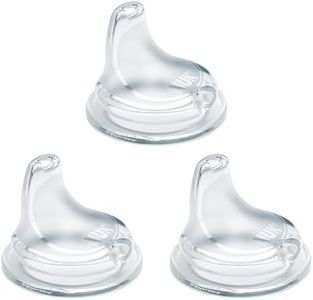NUK Replacement Silicone Spout for NUK Active and Learner Cups, Clear, Pack of 3