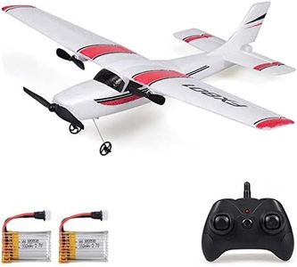 GoolRC FX801 RC Airplane, 2.4GHz 2CH Remote Control Airplane, Cessna 182 Model RC Plane, Fixed Wing RC Aircraft, Easy to Fly RC Glider Toys for Kids, Boys and Beginners with 2 Batteries