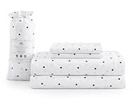 Casa Platino King Size Pillow Cases Set of 2 - Pre-Washed Soft & Breathable Pillowcases - Brushed Microfiber Pillow Covers - Easy Care - King Pillow Cases Set - 20x40 Inches, Polka Dot