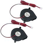 GTIWUNG 2Pcs DC Brushless Fan 12V, 3D Cooling Blower Fan 12V 0.18A, Mini Quiet Cooling Fan for 3D Printer, Cooling Fan with 2 Pin Terminal, Accessories for 3D Printer Cooler Heatsinks