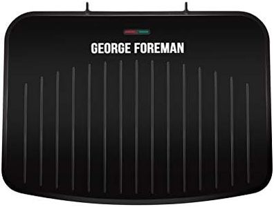 George Foreman GFF2022 Fit Grill Large, Fast Heat Up, Easy to Clean, Drip Tray, Non Stick Grill, Black