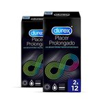 Durex Extended Pleasure Condoms, 2 x Pack of 12 Condom, 24 Condoms (Packaging May Vary)