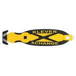 Klever Kutter Xchange Cutter, Box, Safety, Yellow, 12 Piece