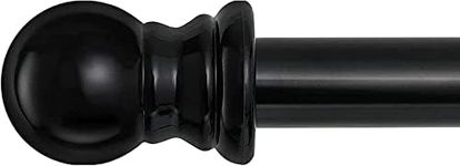 Barcetine Black Curtain Rods for Wi