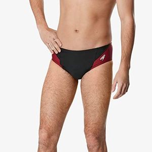 Speedo Men's Swimsuit Brief PowerFlex Eco Revolve Splice Team Colors