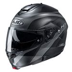 C91TBS - HJC C91 Taly Flip Front Motorcycle Helmet S Black (MC5SF)