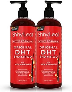 DHT Blocker Shampoo for Hair Loss, for Men & Women, Active Formula, Natural DHT Blocking Shampoo for Hair Growth, Reduce Shedding, For Thinning Hair, Hair Fall and Hair Loss Treatment Shampoo (2 pack)