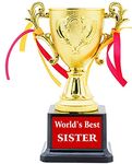 AARK INDIA ABS Gold Plated Sister Trophy (6.5-inch).