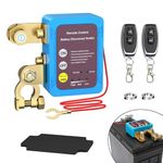 AULESSE 12V 240A Remote Battery Disconnect Switch, Remote Kill Switch for Car, Automatic Power Shut Off Switch with 2 Remote Controls, Battery Isolator Switch for Auto Car Truck SUV RV ATV