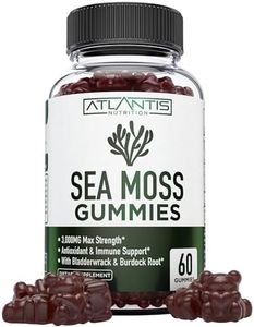 Irish Sea Moss Gummies - 3000MG - Formulated with Irish Sea Moss, Bladderwrack & Burdock Root. Rich in Essential Vitamins & Minerals - Rich in Antioxidants - Advanced Superfood Supplement - 60 Gummies