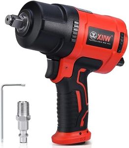 XIIW 1/2 Inch Air Impact Wrench, Max Torque 1560 ft-lbs, lightweight 4.4 lb Design, Heavy Duty 8000RPM 1/2 Air Impact Gun Driver, Twin Hammer Pneumatic Tool for Automobile Repair