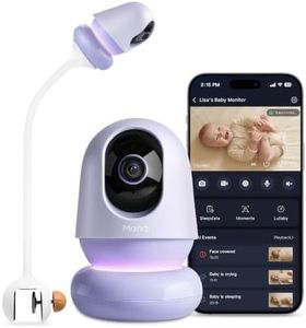 Monai 3K Smart Baby Camera with 8H Portable Battery, Eye-Safe 950nm Night Vision, Secure WiFi Baby Camera Monitor with App, 24/7 Monitoring, 7 Safety Features & AI Assistant, Cry & Covered Face Alert