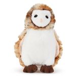 Zappi Co Bradley the Barn Owl Plush Toy l (19cm) Screech Ow Wise Friend - Soft, Cuddly, 100% Recycled - Night-Time Cuddle Companion