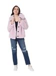 Vero Moda Women's A-Line Coat (264654301-Lavender Fog_Lavender M)