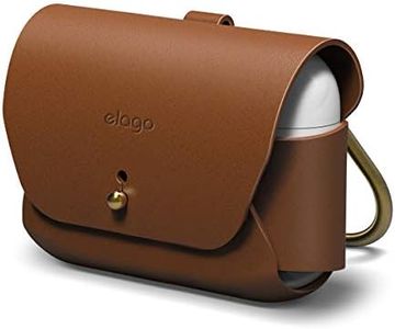 elago Premium Leather Case Cover Compatible with Apple AirPods Pro 2 Compatible with Apple AirPods Pro - Genuine Leather Cover, Vintage Feel and Luxurious Colors [Fit Tested] (Brown)