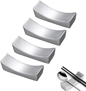 Sunbbingsp VKJO Juego de 4 hogar Palillos Soporte para Cubiertos (Plata), Acrylic