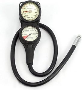 Sopras Sub, SPG Gauge 2 CONSOLE PRESSURE AND DEPTH, Gauge Analog Imperial, 2 inch, Scuba Diving, DIVING, SCUBA