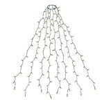 SALCAR Christmas Tree Lights, 2m x 8 Strands 280 LED Fairy Lights for 6-8ft Christmas Tree, Easy to Install, Indoor & Outdoor Decoration, 8 Modes, (Warm White, 2m)