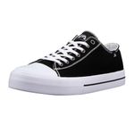 Lugz Men's Stagger Lo Classic Fashion Sneaker, Black/White, 10.5