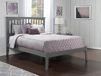 Atlantic Furniture Mission Platform Bed, Queen, Grey