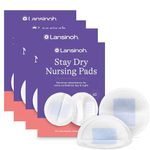 Lansinoh Nursing Pads, 4 Packs of 60 (240 count) Stay Dry Disposable Breast Pads