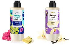 Plum Body Lovin' Beachy Body Oil Duo | Hawaiian Rumba & Vanilla Vibes Body Oil Combo | Instant Glow + Intense Moisture | Non-greasy