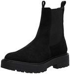 Sam Edelman Women's Laguna Chelsea Boot, Black Suede, 5