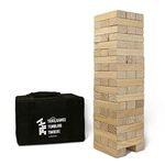 Giant Tumbling Timbers by Yard Games | Tumbling Tower Stacking Game with 56 pieces