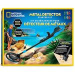 Blue Marble National Geographic Starter Metal Detector Kit – Kids Metal Detector with 18.8 cm Waterproof Coil & Trowel, Great for Gold Hunting & Beach Exploration