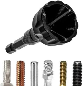 FOCSTOL Deburring External Chamfer Tool - 1/8 Inch-3/4 Inch(3mm-20mm) External Burr Removal Tools with Quick Release Hex Shank for Metal Stainless Steel Hardened Steel Copper Brass Aluminum