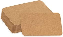 Home Advantage Blank Kraft Brown Index Note Cards - Cardstock - Rounded Corners (2x3.5)