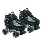 Sure-Grip Rock GT-50 Roller Skate Package - Black sz Mens 8 / Ladies 9