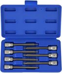 Neiko 10080A 3/8" Drive Extra Long Torx Star Bit Socket Set, 7 Piece T10-T40