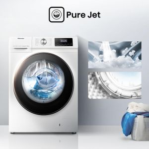 Hisense 10kg Washer Dryer – White, Freestanding Laundry Appliance