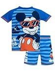 Disney Mickey Mouse Boys Mickey Mouse Two Piece Swim Set Size 5 Blue