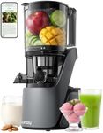 Canoly C16 Cold Press Juicer, with a 6" Wide Chute & Self-Precut, 3-in-1 Strainers (Juice & Sorbet & Nut Milk), BPA-Free Construction, Powered by a AC Brushless Motor (Space Gray)