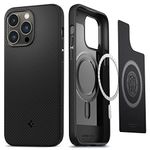 Spigen Mag Armor Magfit Back Cover Case Compatible with iPhone 14 Pro Max (TPU + Poly Carbonate | Matte Black)