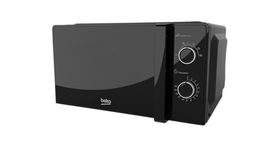 Beko Solo Microwave MOC20100BFB | Black Compact Design | 20L Capacity | 700W Power | Manual Controls | Includes Auto-Defrost & Easy To Use 30 Min Mechanical Timer