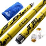 CUESOUL SOOCOO Series 58" 19oz 12.75mm Tip Maple Pool Cue Stick Set with Joint/Shaft Protector and Cue Towel(CSSC-U107)