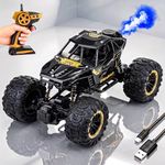Zest 4 Toyz Remote Control Car Toy for Kids | Mist Spray Effect Rock Crawler Monster Truck Drift RC Car | 100+ft Range 2.4GHz Remote | Rechargeable | Type-C USB | 2WD Off-Road Climbing Racing Car