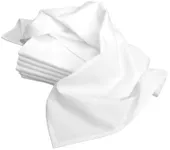 Aunt Martha's 28-Inch by 28-Inch Flour Sack Dish Towels, Premium 130 Thread Count, White, Set of 7