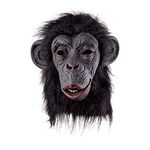 Wicked Costumes Adult Gorilla Latex Mask Fancy Dress Accessory