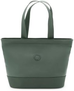 Bugaboo Changing Bag, Nappy Bag with Easy Access Pockets, Insulated Bottle Holder, Changing Mat and 3 Clutches, in Forest Green
