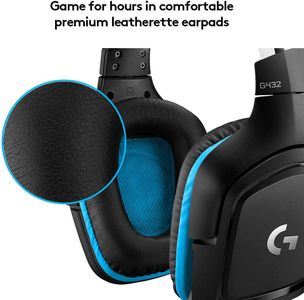 Logitech G432 Wired Gaming Headset – Surround Sound, PC/Console