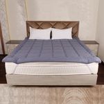 Daksh Bed Soft 500 GSM Mattress Topper King Size 78x72 | Mattress Padding Topper for Back & Neck Pain | 2" Thickness | Bed Topper for Better Sleep | Machine Wash (King, Grey)